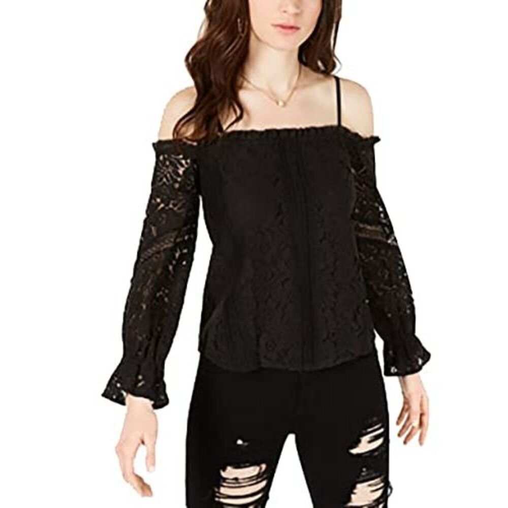 Guess Cold Shoulder Lace Top